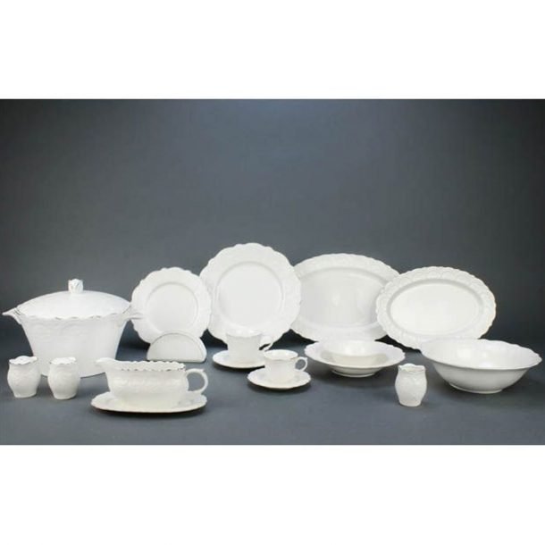 Bricard Domme Tafelservice Set 84-teilig. Weiß