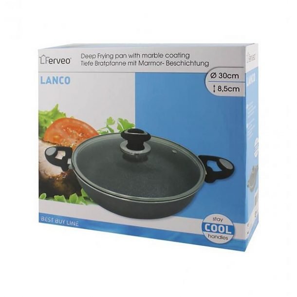Ferveo Lanco Schmorpfanne 30x8.5 cm mit Deckel