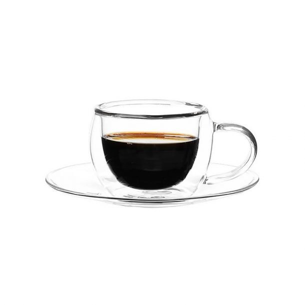 Bricard 2414H doppelwandige Thermogläser Espresso Set 4-teilig